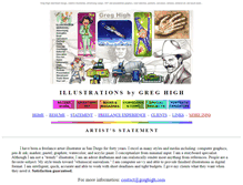 Tablet Screenshot of illustrations.greghigh.com